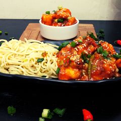 A picture of Gobhi Manchurian.