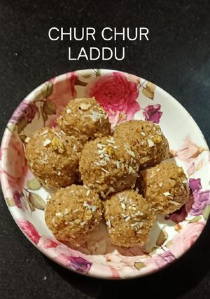 A picture of Churma Galangal laddu.