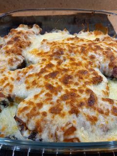 Una foto de Berenjenas rellenas al horno