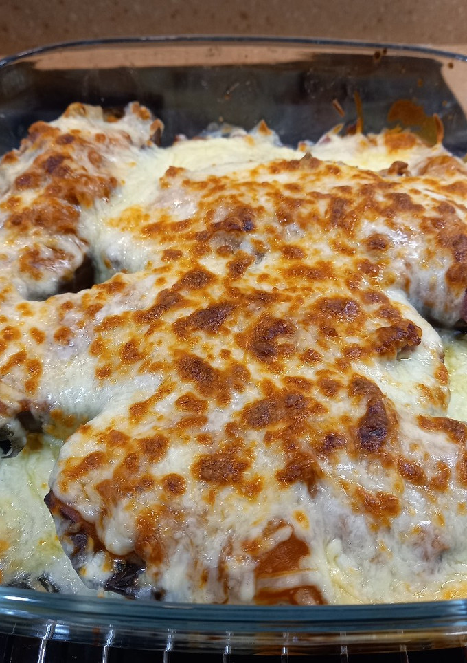 Una foto de Berenjenas rellenas al horno