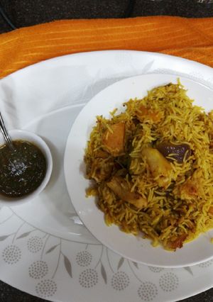 صورة لوصفة كبسة عزوبي بالخضار