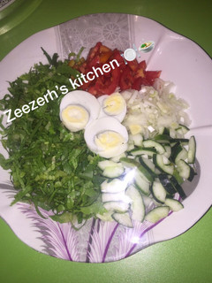 A picture of Nigerian local salad 🥗.