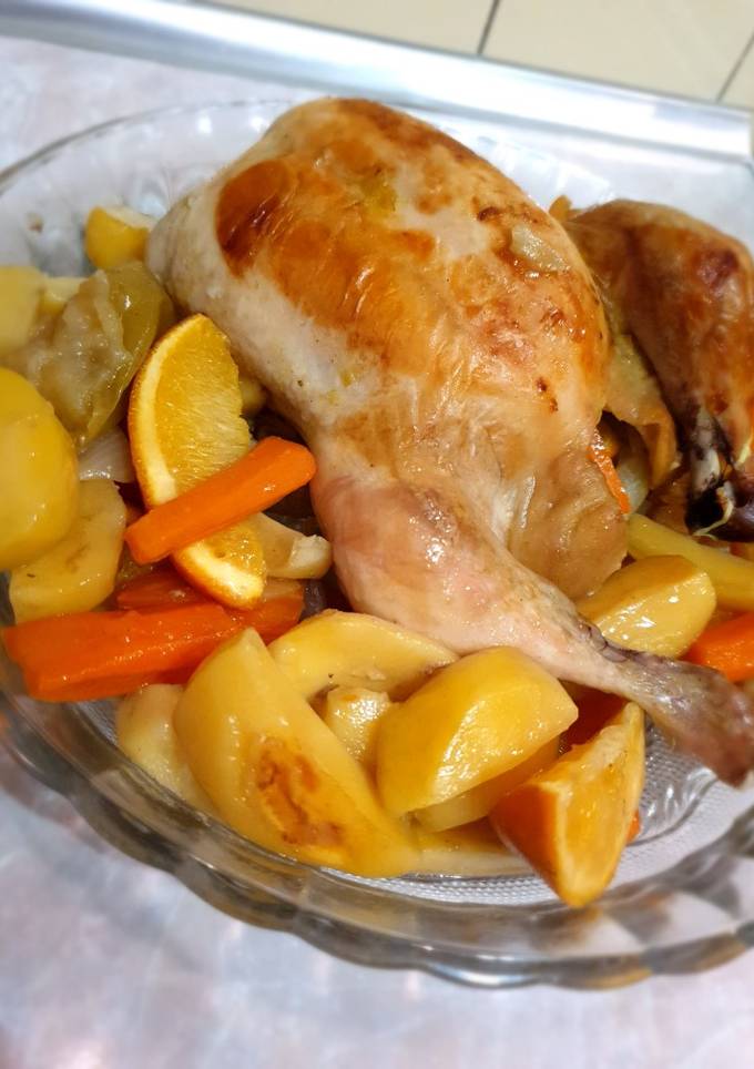 Запечена курочка