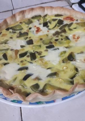 Una foto de Tarta de zapallitos