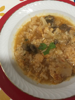Una foto de Salsa de coliflor al ajillo
