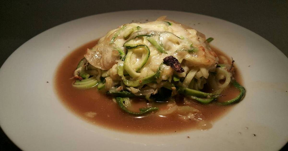 French onion zoodle bake Recipe by masterchefBilly Cookpad