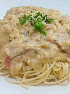 Foto resep Tuna Spaghetti Carbonara