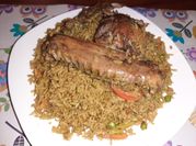 Una foto de receta con carne de pato