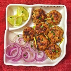 A picture of Chicken keema tikki.