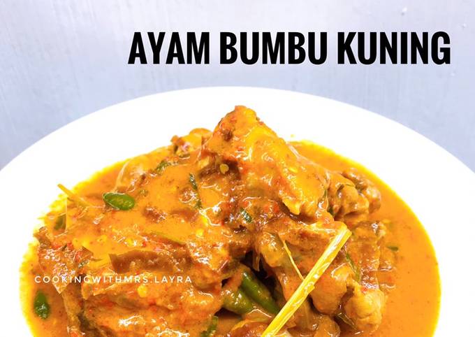 Cara Gampang Menyiapkan Ayam Bumbu Kuning, Lezat