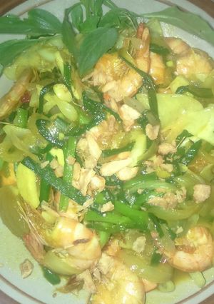 Foto resep Tumis udang kemangi