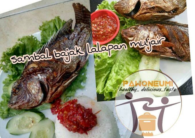 Sambal bajak lalap mujair