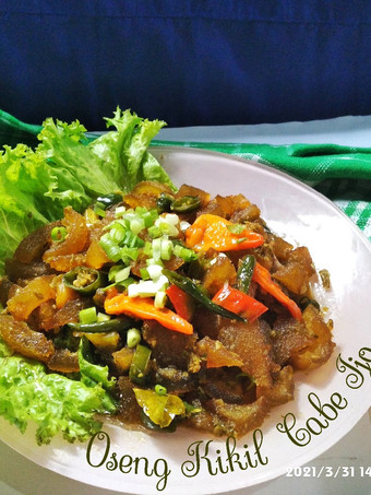 Resep Oseng Kikil Cabe Ijo Simpel