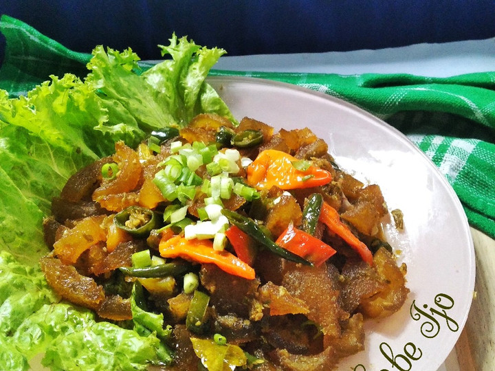 Resep *Oseng Kikil Cabe Ijo* Simpel