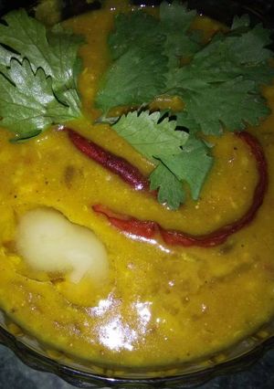 A picture of Rajasthani Panchmel Dal.
