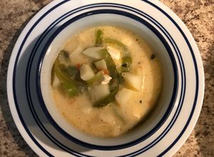 Una foto de CALDO DE QUESO🧀