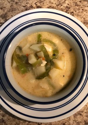 Una foto de CALDO DE QUESO🧀