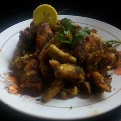 A picture of Arbi/chamadumpaloo fry curry.