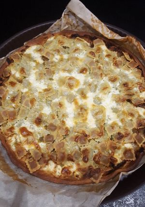 Une photo de Tarte oignon ravioles