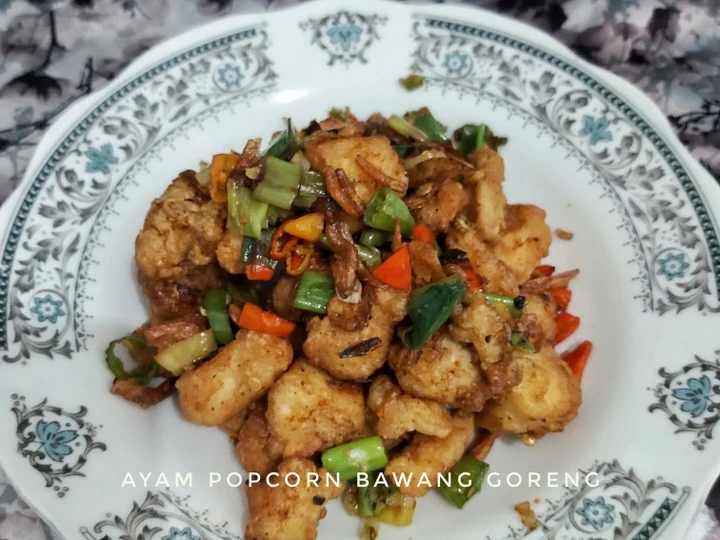 Cara Gampang Membikin Resep Ayam popcorn bawang goreng yang Lezat Sekali Anti Ribet, Lezat