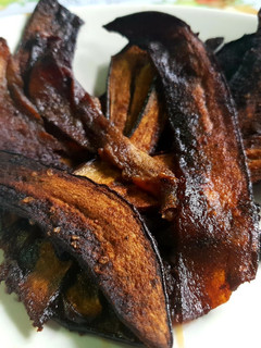 Una foto de Bacon vegano