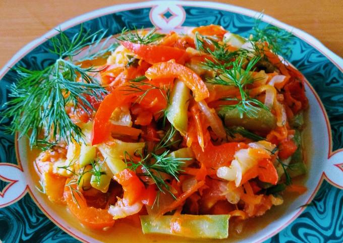 Соте из кабачков