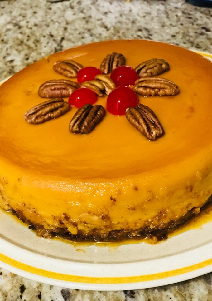 Una foto de Flan