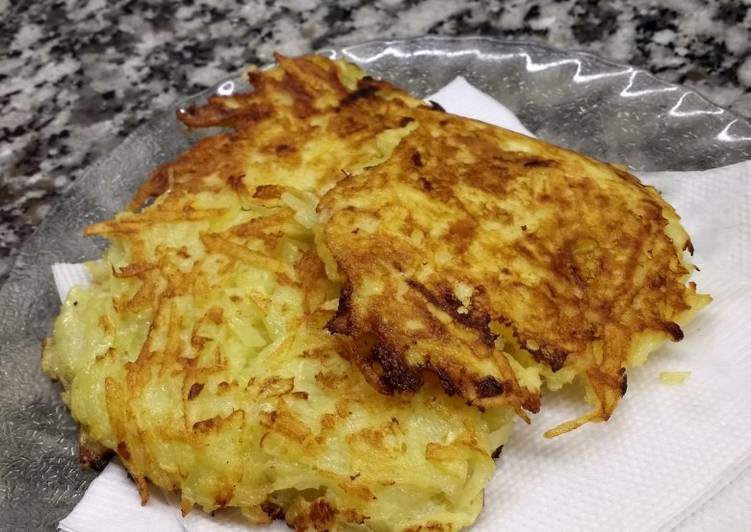 Latkes/ croquetas de papa