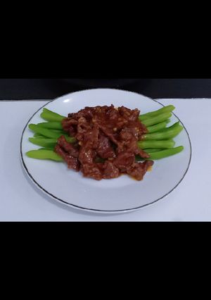 Foto resep Buncis siram sapi lada hitam