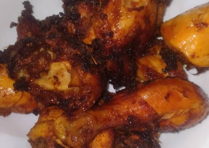 Ayam goreng bumbu manis + sambel uleg