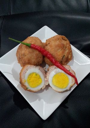 Foto resep Bakso Daging Cincang Isi Telur - Cingkong Kepiting