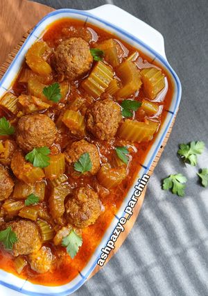 عکسی از دستور خورشت کرفس با کوفته قلقلی 🌸