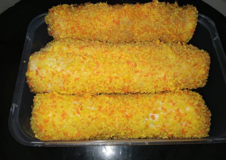 Resepi:  Roti sosej cheese gulung  Dirumah