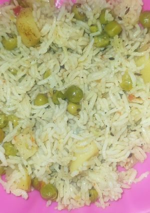 A picture of Black pepper rice.