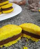 Alfajor de jengibre, cúrcuma y limón