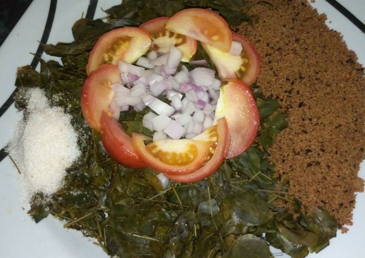 Steps to Prepare Perfect Kwadon Zogale. | This is Recipe So Quick You Must Undertake Now !!