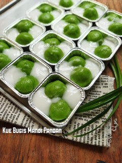 Foto resep Kue Bugis Mandi Pandan