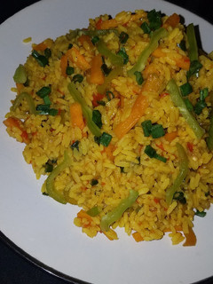 A picture of Jollof Rice.