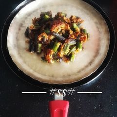 A picture of "Bhindi fry"(Ladies finger) #SSP #Cookpad.