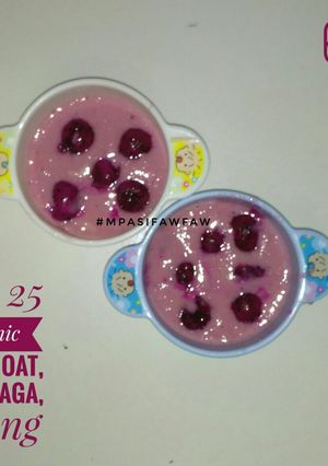 Foto resep Oat, Buah Naga, Pisang (MPASI 6bln)