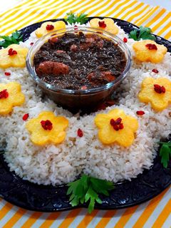 عکسی از دستور قورمه سبزی با مرغ