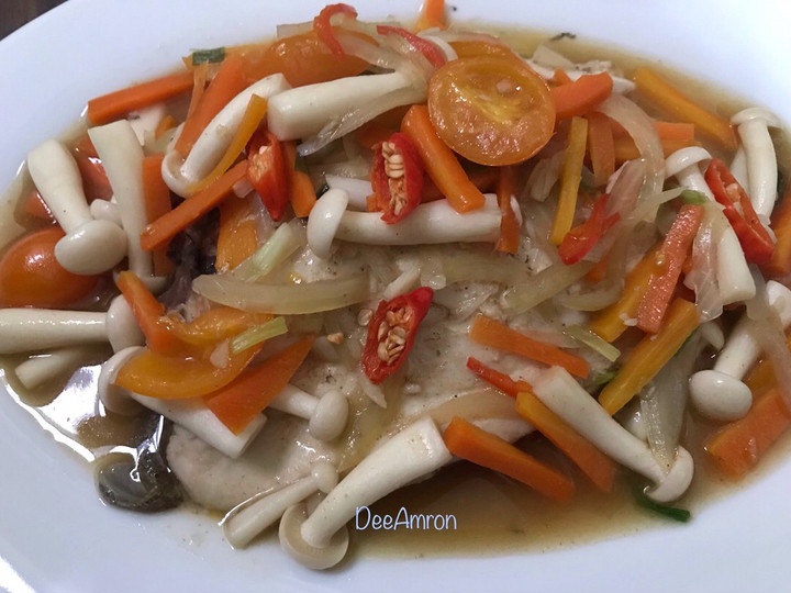 Bagaimana Membuat Tim Ikan Bawal Jamur Shimeji Anti Gagal