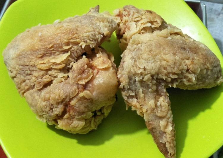 Resep Ayam Goreng Renyah&amp;Praktis no MSG no BP no Telur😊 yang Lezat