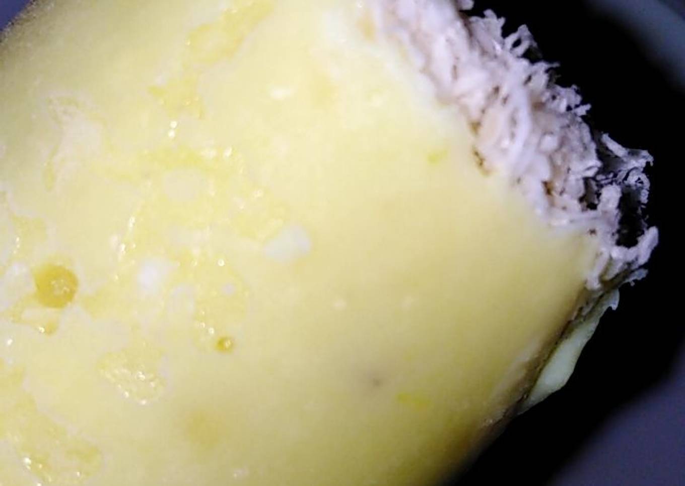 Coconut custard kulfi