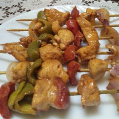 A picture of Delicious chicken shashlik.