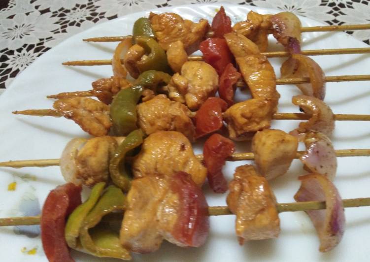 Steps to Make Perfect Delicious chicken shashlik