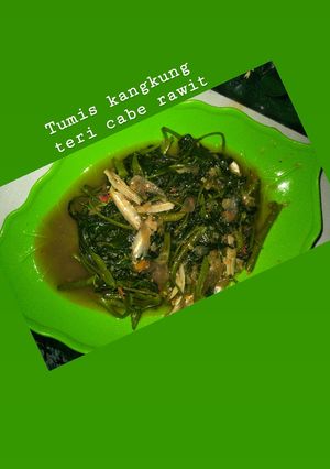 Foto resep 9. Tumis kangkung teri cabe rawit