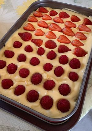 Gyümölcskrémes recept fotója