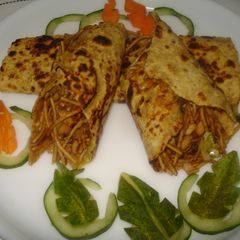 Stuffed Dosa parantha(with noodles and soyabean) A picture of Stuffed Dosa parantha(with noodles and soyabean).