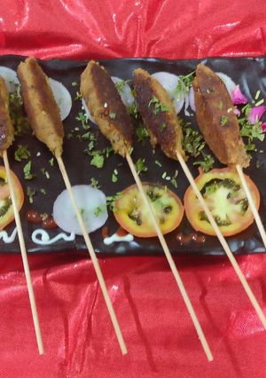 A picture of Chicken seekh kebab.